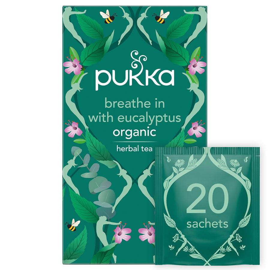 Pukka Breathe In Eucalyptus Organic Herbal Tea